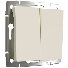 Изображение Выключатель двухклавишный (айвори матовый) W1120062